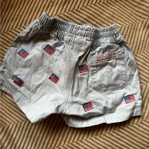 The Beaufort Bonnet Company Light Blue Shorts with American flags